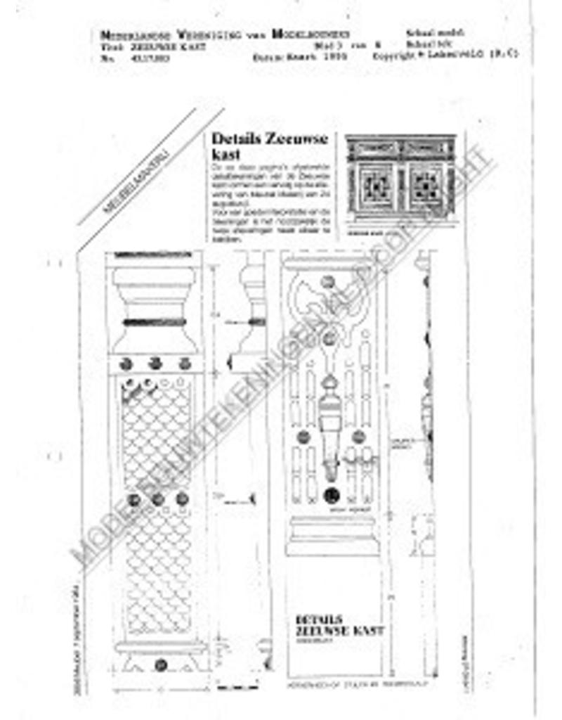 MBT Zeeuwse kast - Bouwtekening Schaal 1 : N/A (45.17.003)