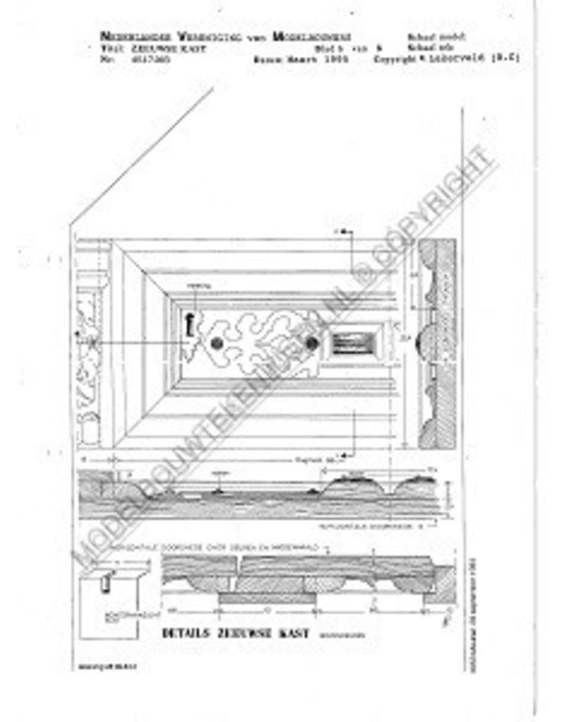 MBT Zeeuwse kast - Bouwtekening Schaal 1 : N/A (45.17.003)