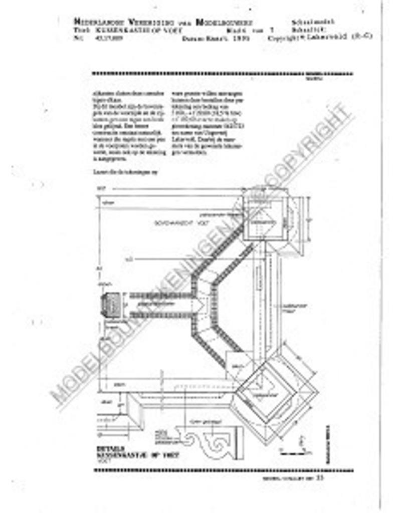 MBT Kussenkast op voet - Bouwtekening Schaal 1 : N/A (45.17.009)