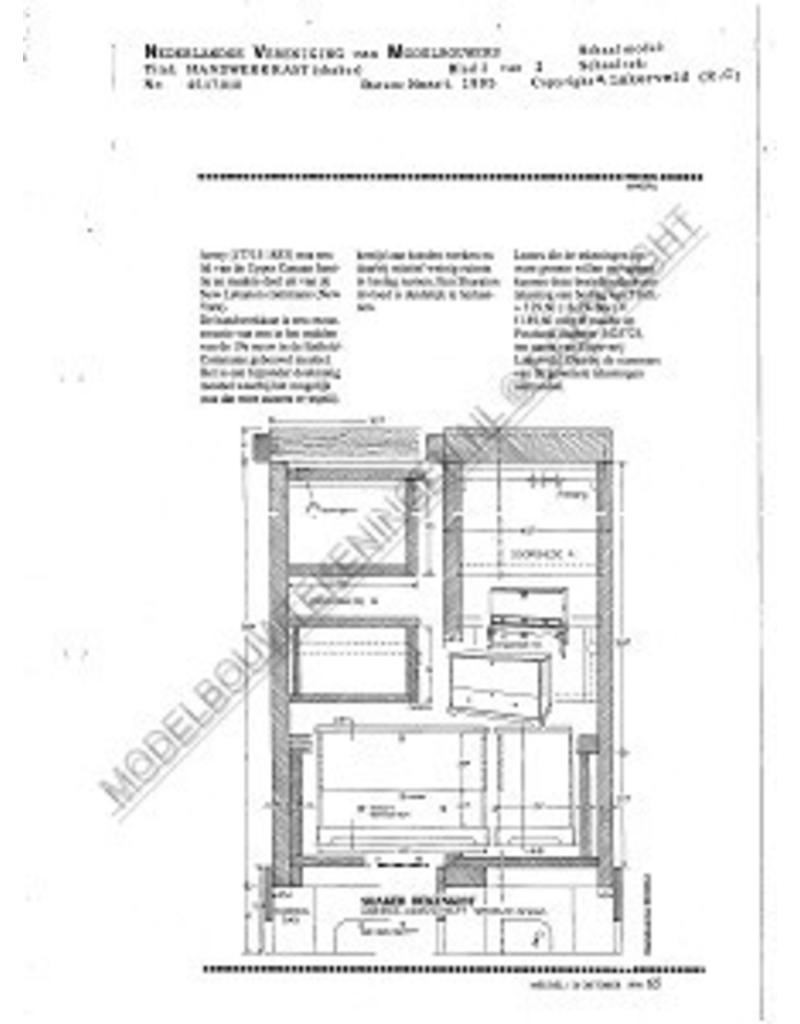 MBT Shaker Handwerksschrank - Bauzeichnung Maßstab 1 : N/A (45.17.010)