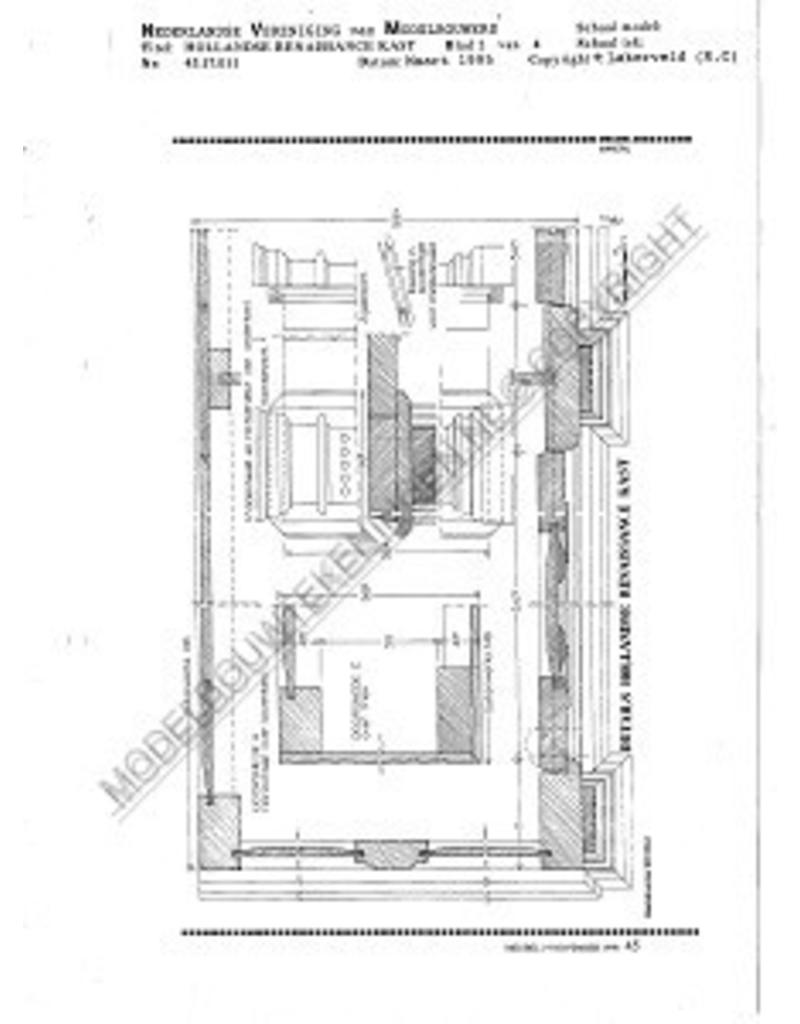 MBT Holländischer Renaissanceschrank - Bauzeichnung Maßstab 1 : N/A (45.17.011)