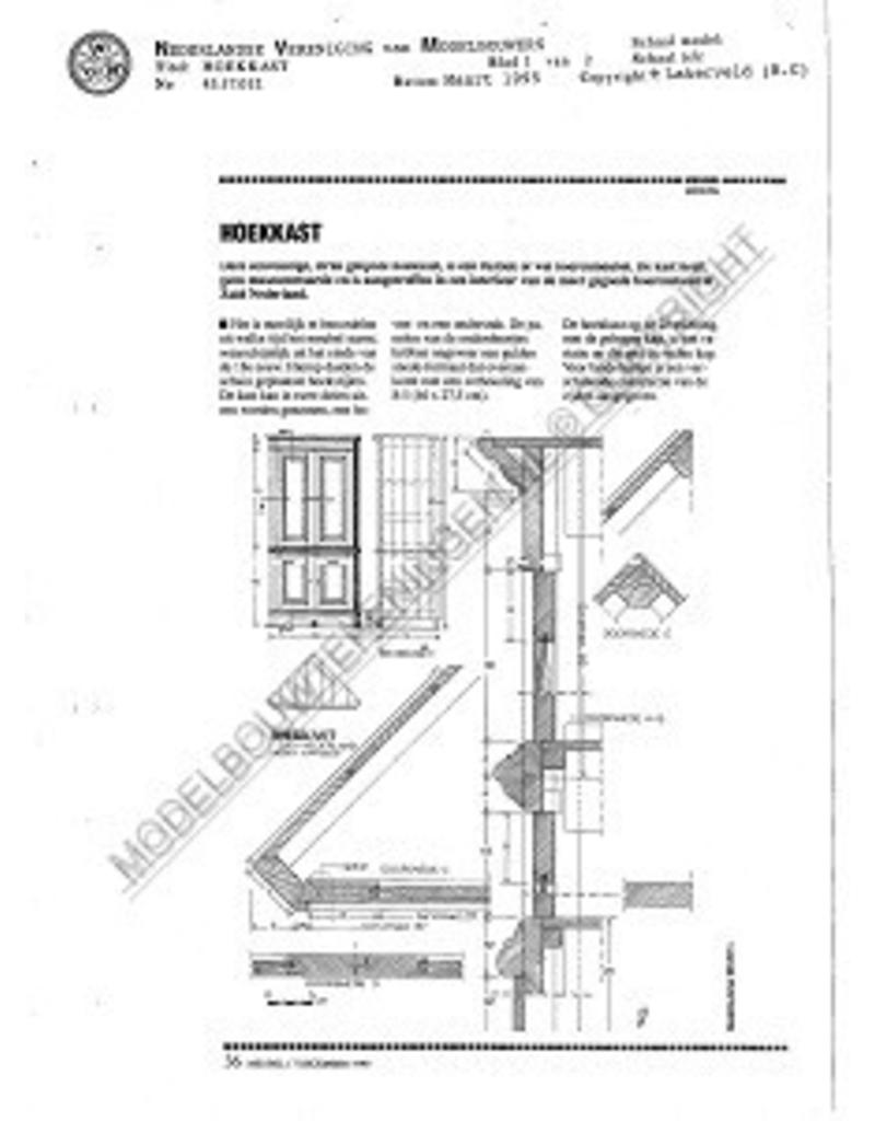 MBT Hoekkast - Bouwtekening Schaal 1 : N/A (45.17.012)