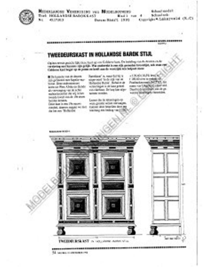 MBT Holländischer Barockschrank - Bauzeichnung Maßstab 1 : N/A (45.17.013)