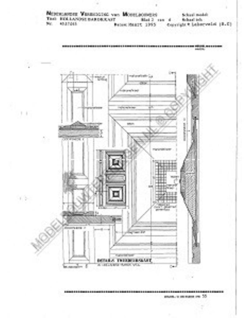 MBT Holländischer Barockschrank - Bauzeichnung Maßstab 1 : N/A (45.17.013)