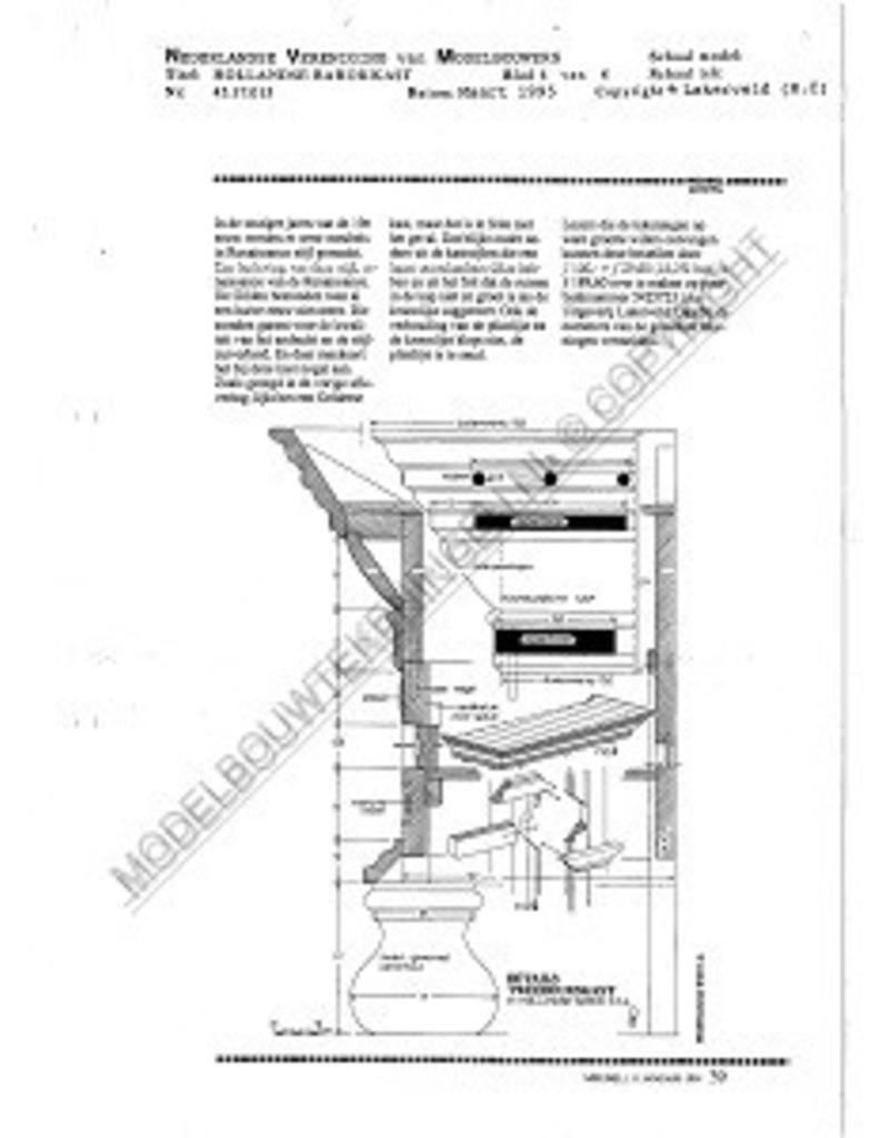 MBT Holländischer Barockschrank - Bauzeichnung Maßstab 1 : N/A (45.17.013)