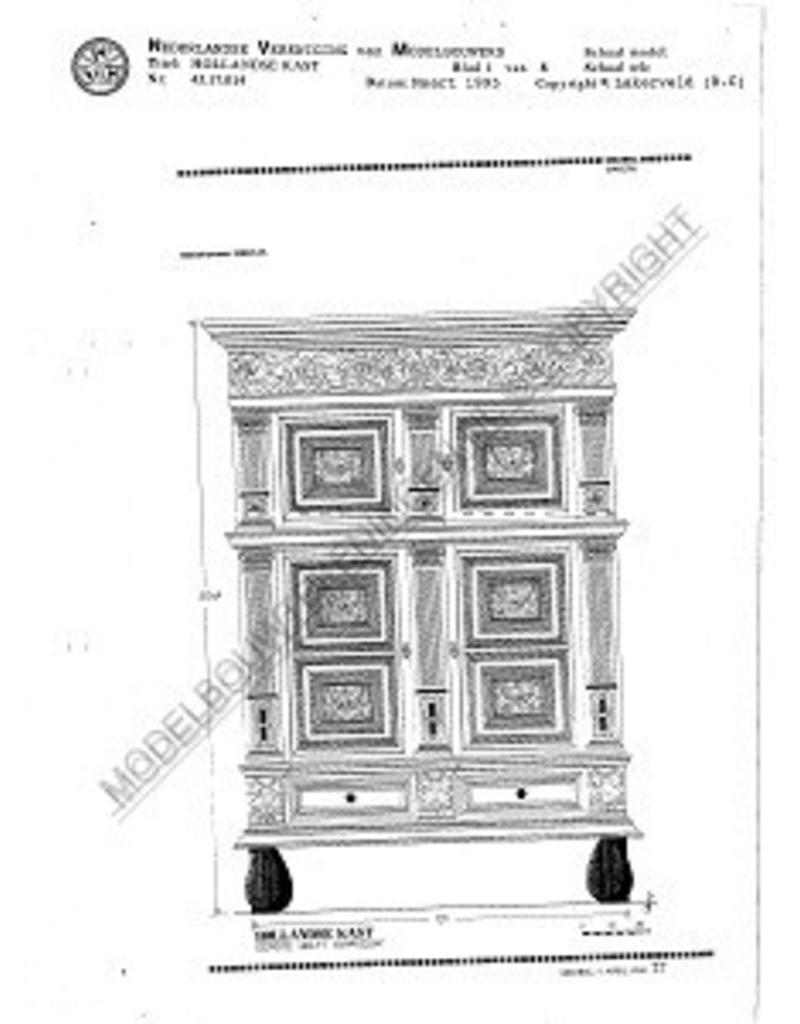 MBT Hollandse kast - Bouwtekening Schaal 1 : N/A (45.17.014)