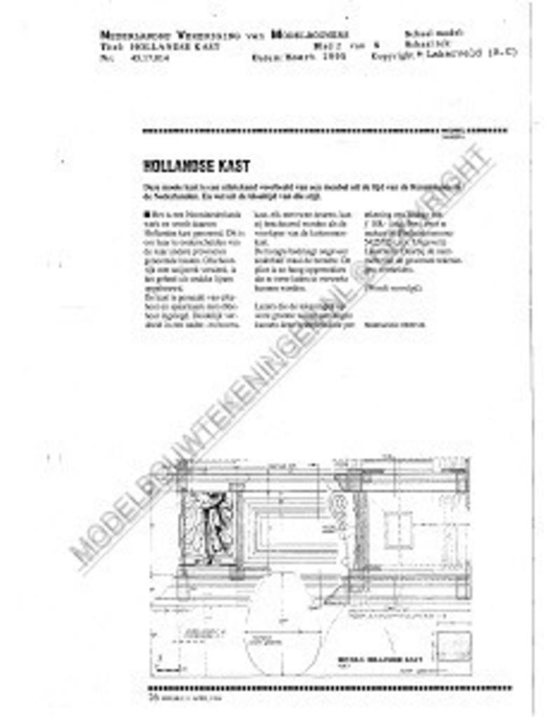MBT Hollandse kast - Bouwtekening Schaal 1 : N/A (45.17.014)