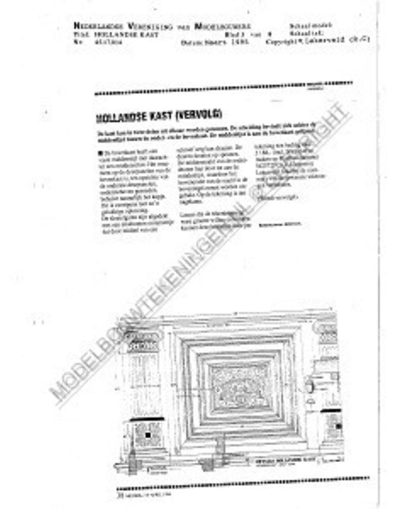 MBT Hollandse kast - Bouwtekening Schaal 1 : N/A (45.17.014)