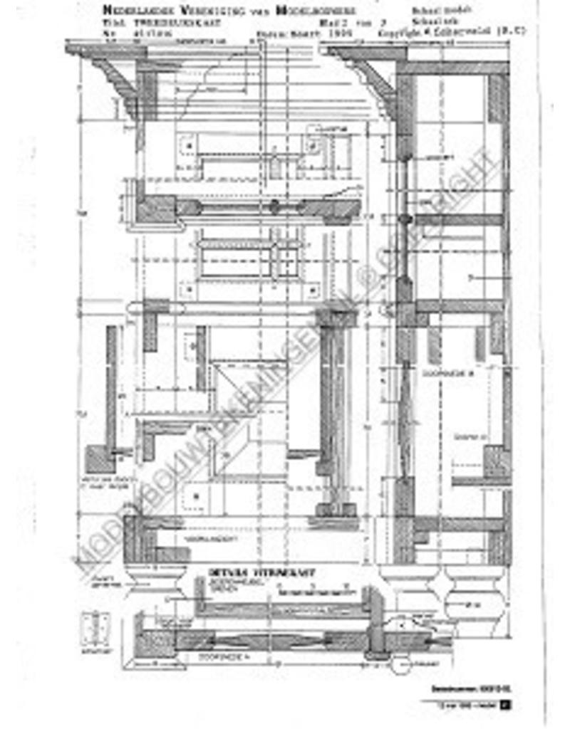 MBT Linnenkast in colonial stijl - Bouwtekening Schaal 1 : N/A (45.17.017)