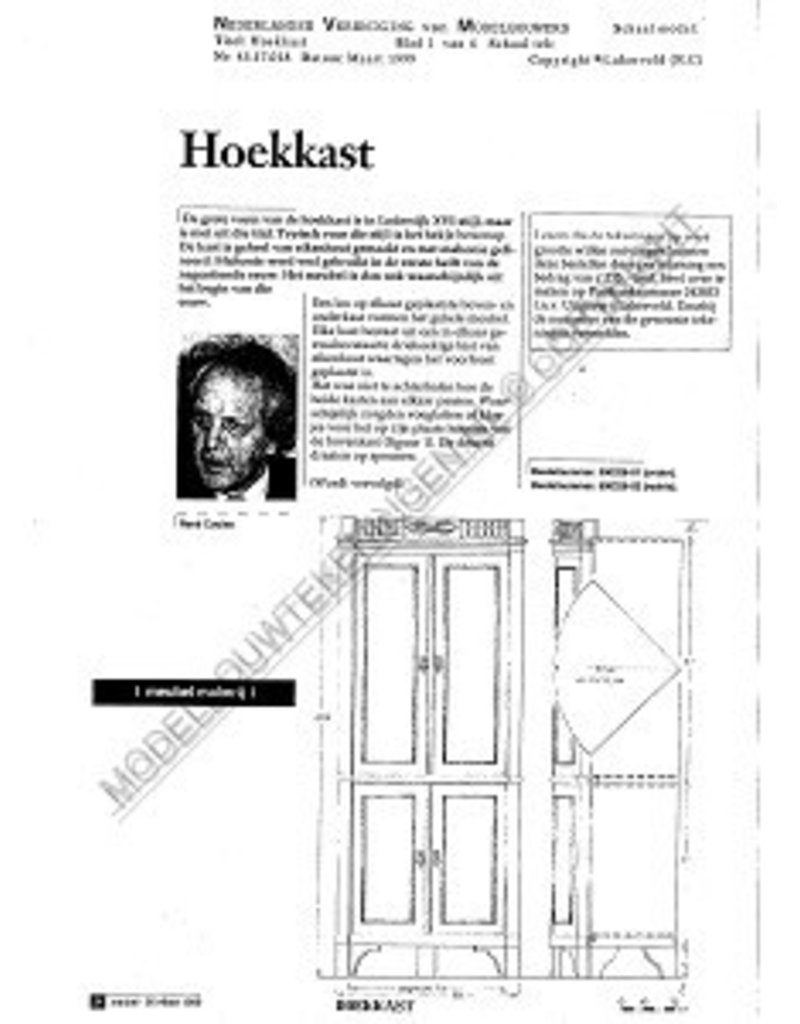 MBT Hoekkast - Bouwtekening Schaal 1 : N/A (45.17.018)