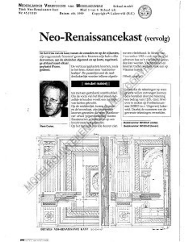 MBT Neo-Renaissance Schrank - Bauzeichnung Maßstab 1 : N/A (45.17.019)