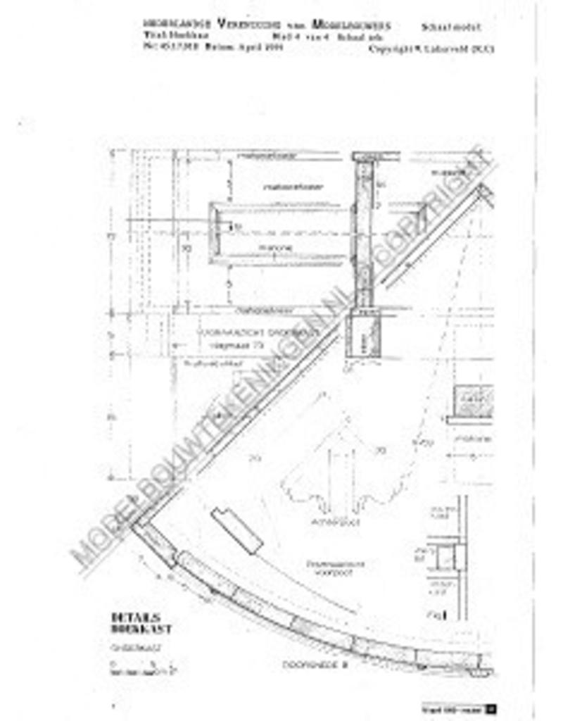 MBT Neo-renaissance kast - Bouwtekening Schaal 1 : N/A (45.17.019)