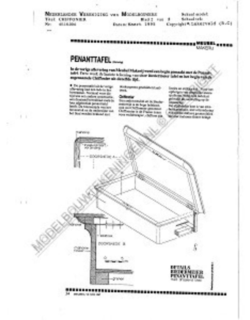 MBT Chiffonier - Bouwtekening Schaal 1 : N/A (45.18.004)