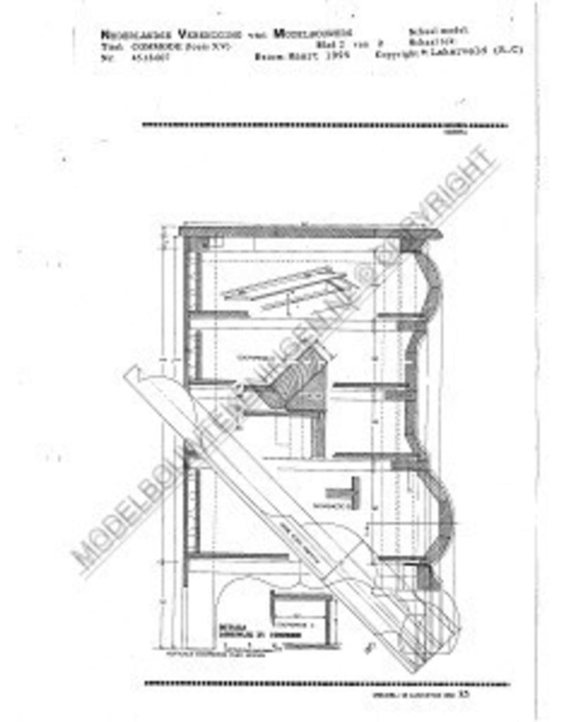 MBT Louis XV Kommode - Bauzeichnung Maßstab 1 : N/A (45.18.007)