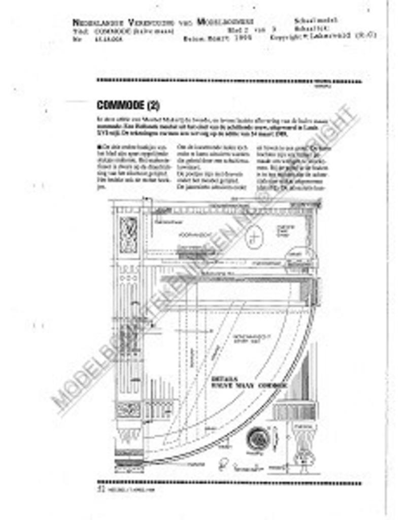 MBT Halbmond-Kommode - Bauzeichnung Maßstab 1 : N/A (45.18.008)
