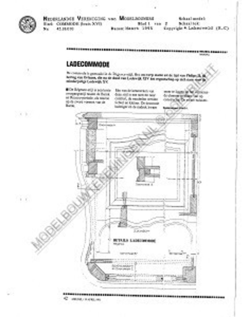 MBT Louis XVI commode - Bouwtekening Schaal 1 : N/A (45.18.010)