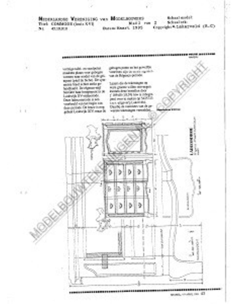 MBT Louis XVI commode - Bouwtekening Schaal 1 : N/A (45.18.010)