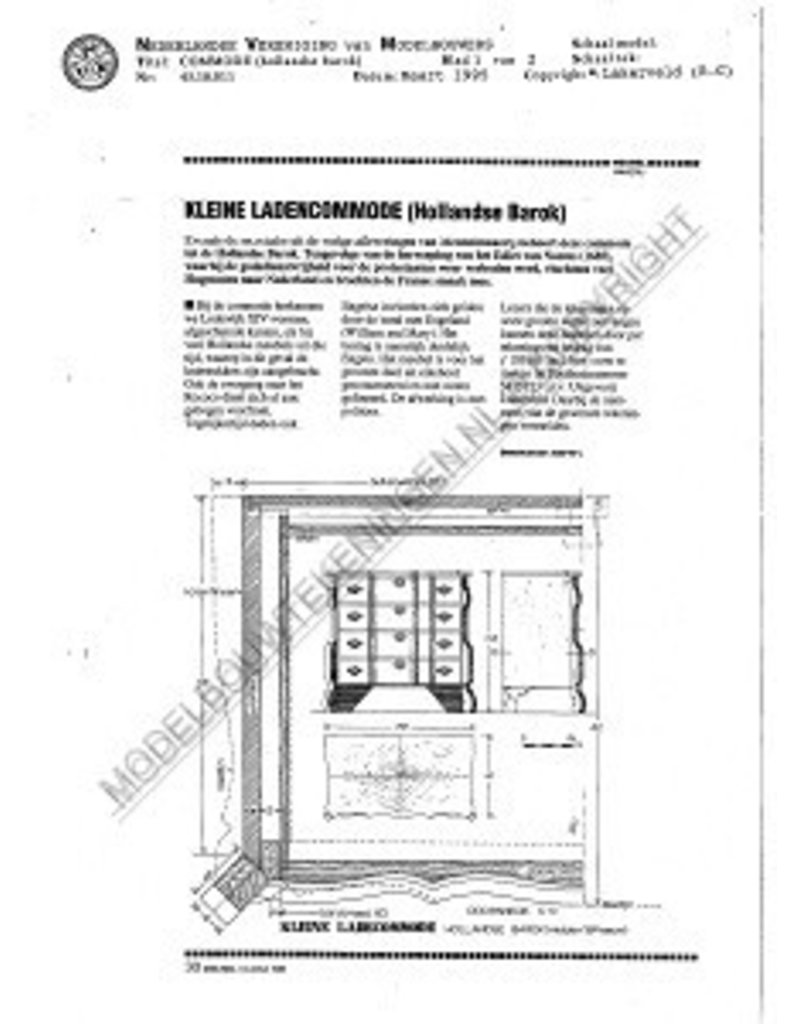 NVM 45.18.011 commode, Hollands barok