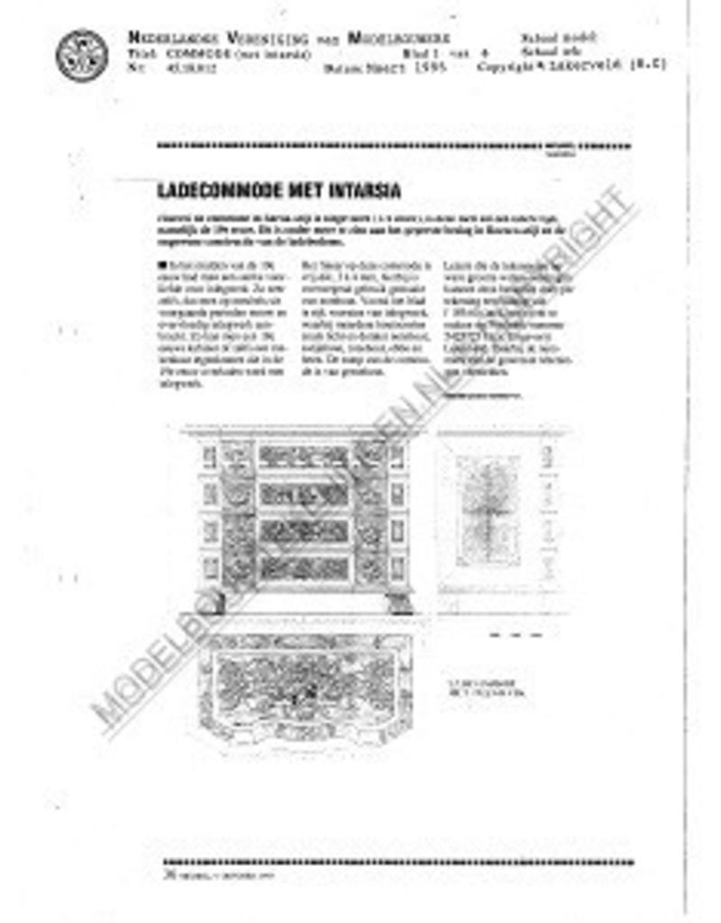 MBT 45.18.012 commode met intarsia