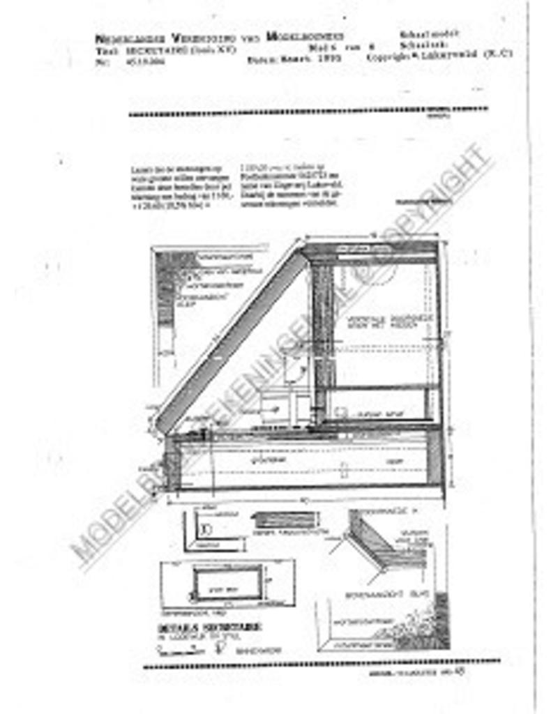 MBT Louis XV secretaire - Bouwtekening Schaal 1 : N/A (45.19.004)