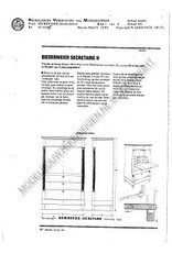 MBT Biedermeier Sekretär - Bauzeichnung Maßstab 1 : N/A (45.19.006)