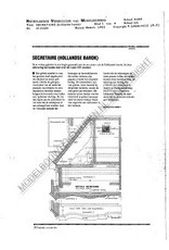 MBT Holländischer Barocksekretär - Bauzeichnung Maßstab 1 : N/A (45.19.009)