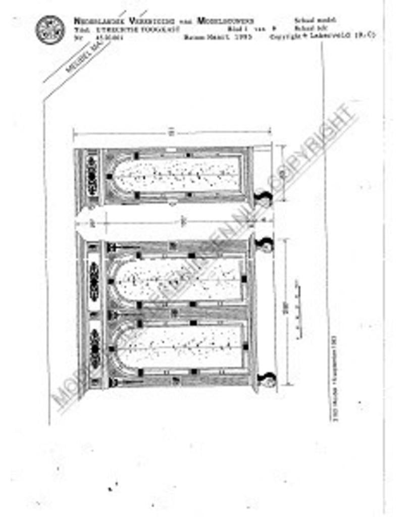 MBT Utrecht Arched Cabinet - Construction Drawing Scale 1 : N/A (45.20.001)