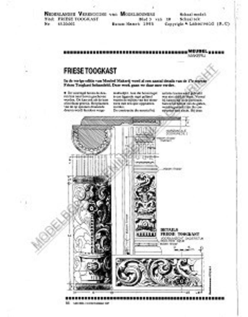 MBT Friese toogkast - Bouwtekening Schaal 1 : N/A (45.20.002)