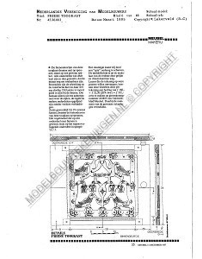 MBT Friese toogkast - Bouwtekening Schaal 1 : N/A (45.20.002)
