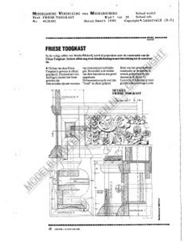 MBT Friese toogkast - Bouwtekening Schaal 1 : N/A (45.20.002)