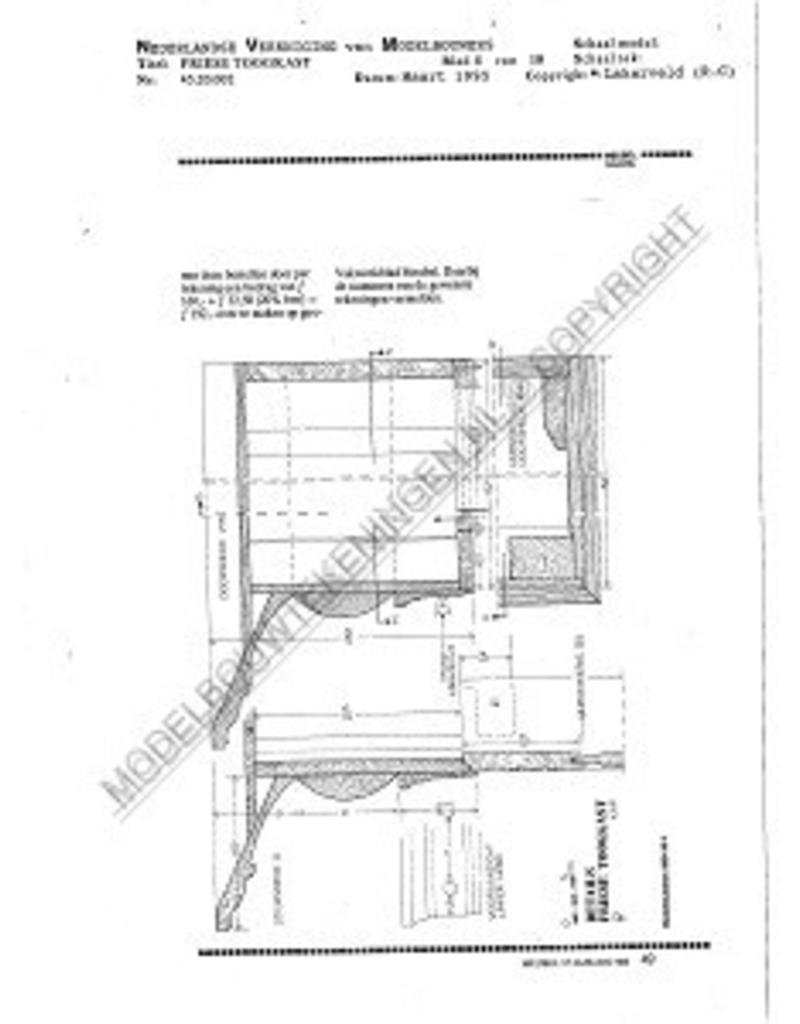 MBT Friese toogkast - Bouwtekening Schaal 1 : N/A (45.20.002)