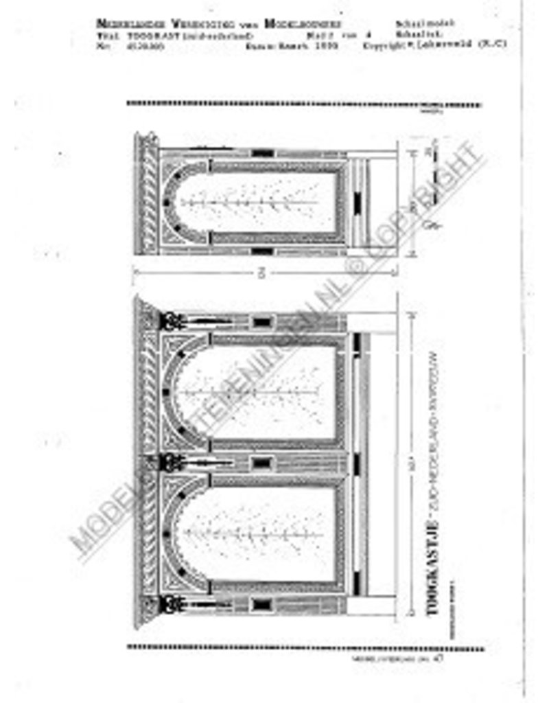 MBT Zuid-Nederlandse toogkast - Bouwtekening Schaal 1 : N/A (45.20.003)