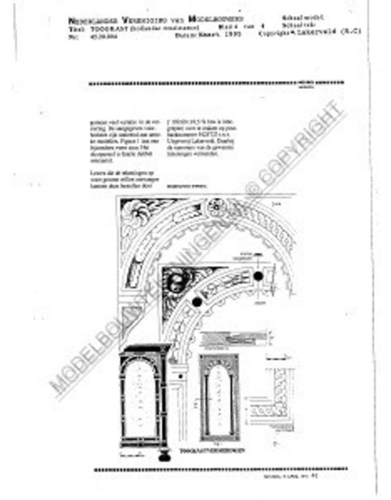 MBT Hollandse renaissance toogkast - Bouwtekening Schaal 1 : N/A (45.20.004)