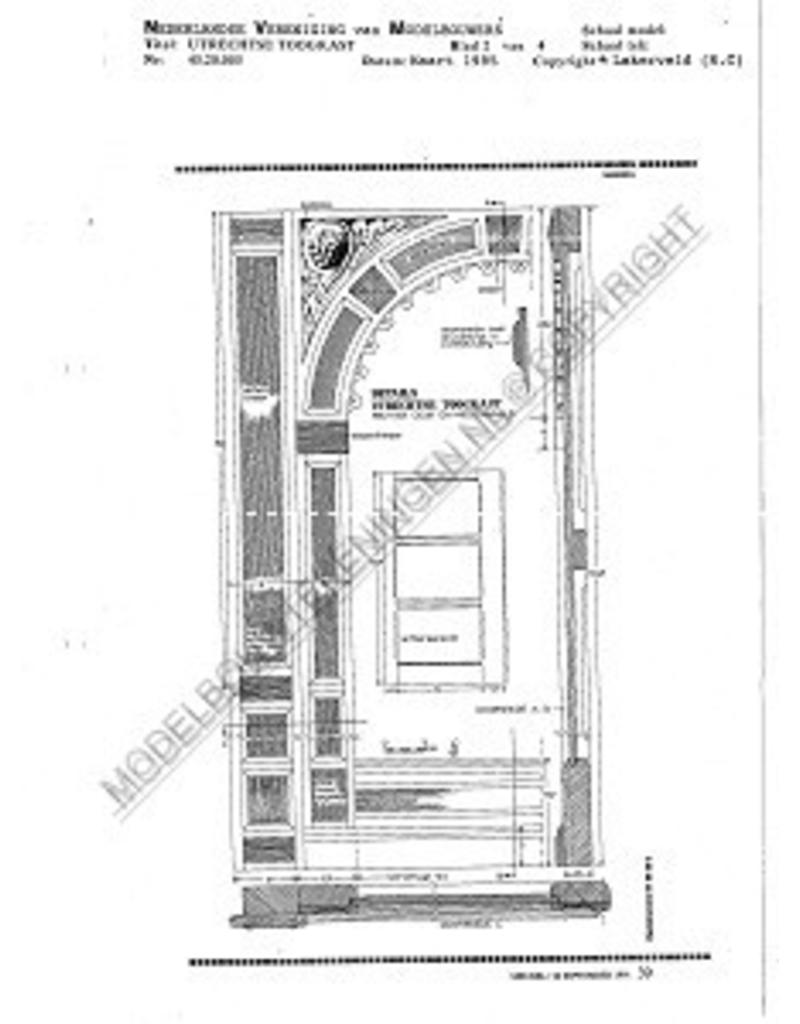 MBT Utrechtse toogkast - Bouwtekening Schaal 1 : N/A (45.20.005)