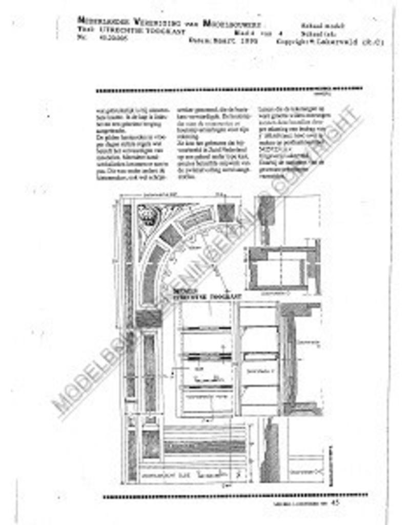 MBT Utrechtse toogkast - Bouwtekening Schaal 1 : N/A (45.20.005)