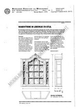 MBT Louis XV Wandvitrine - Bauzeichnung Maßstab 1 : N/A (45.21.001)