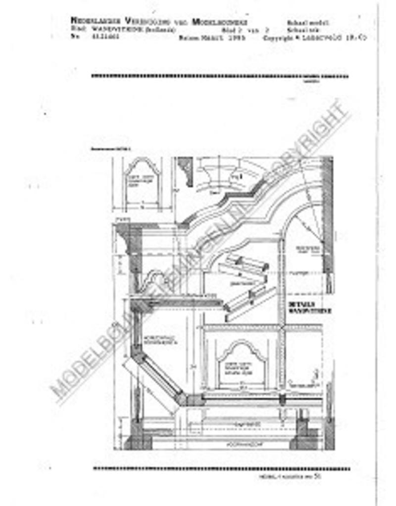 MBT Hollandse wandvitrine - Bouwtekening Schaal 1 : N/A (45.21.002)