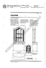 MBT Louis XV tafelvitrine - Bouwtekening Schaal 1 : N/A (45.21.003)