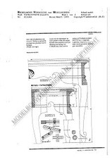 MBT Louis XV tafelvitrine - Bouwtekening Schaal 1 : N/A (45.21.003)