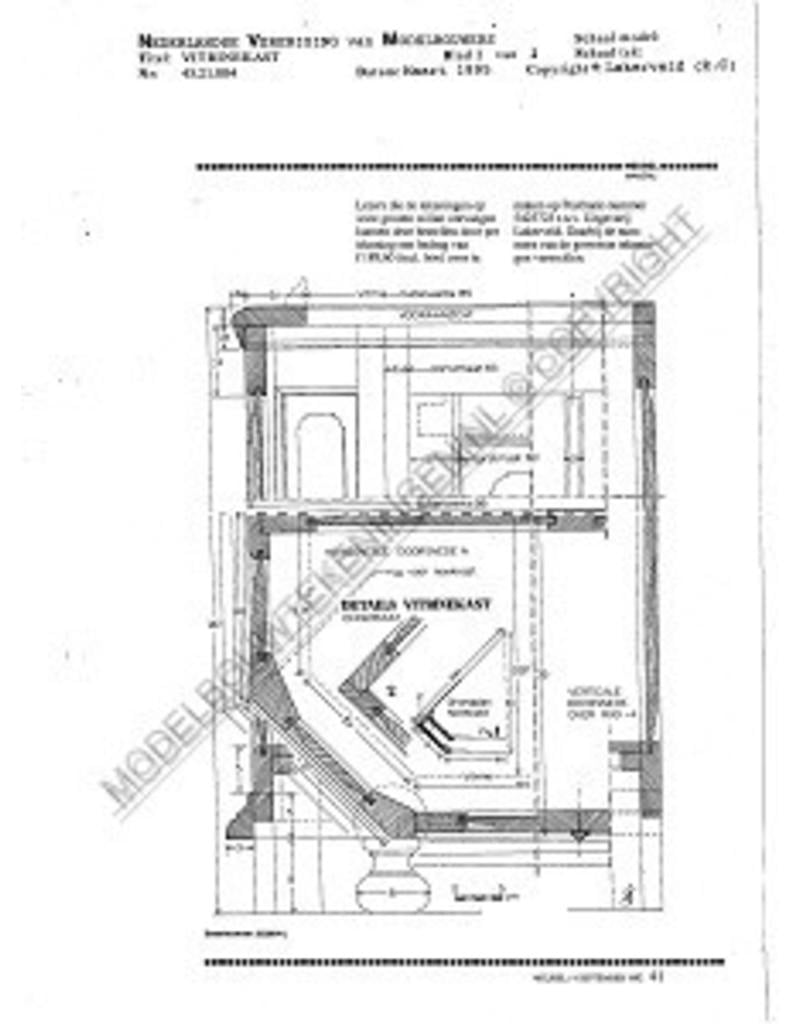 MBT Vitrine - Bauzeichnung Maßstab 1 : N/A (45.21.004)