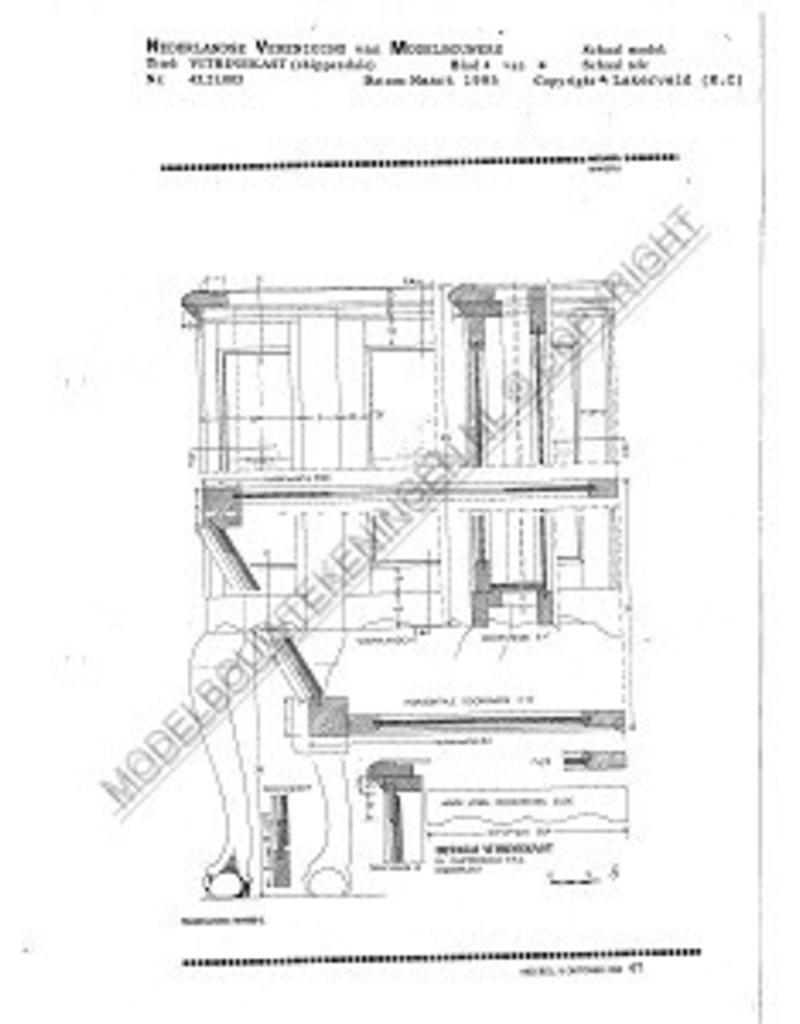 MBT Chippendale Vitrinenschrank - Bauzeichnung Maßstab 1 : N/A (45.21.005)