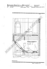 MBT Hollandse rococo vitrinekast - Bouwtekening Schaal 1 : N/A (45.21.006)