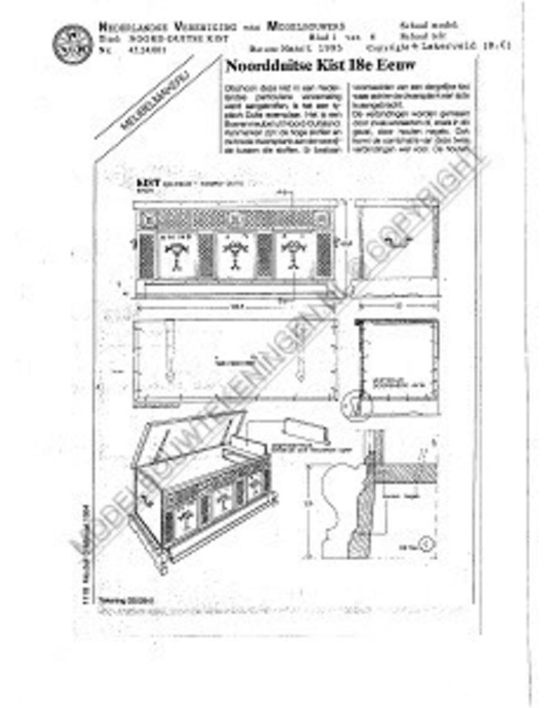 MBT Noord-Duitse kist - Bouwtekening Schaal 1 : N/A (45.24.001)