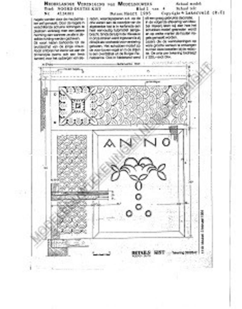 MBT Noord-Duitse kist - Bouwtekening Schaal 1 : N/A (45.24.001)