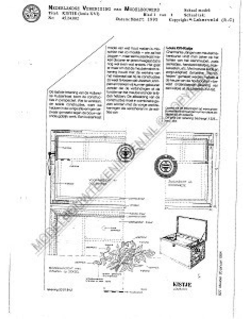 MBT Louis XV Kästchen - Bauzeichnung Maßstab 1 : N/A (45.24.002)