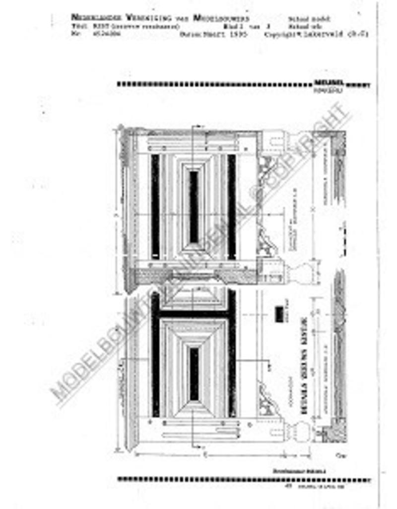 MBT Zeeuws renaissance kistje - Bouwtekening Schaal 1 : N/A (45.24.004)