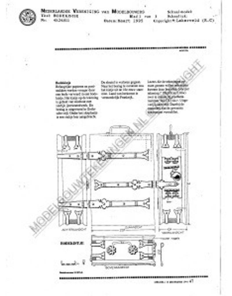 MBT Botenkästchen - Bauzeichnung Maßstab 1 : N/A (45.24.011)