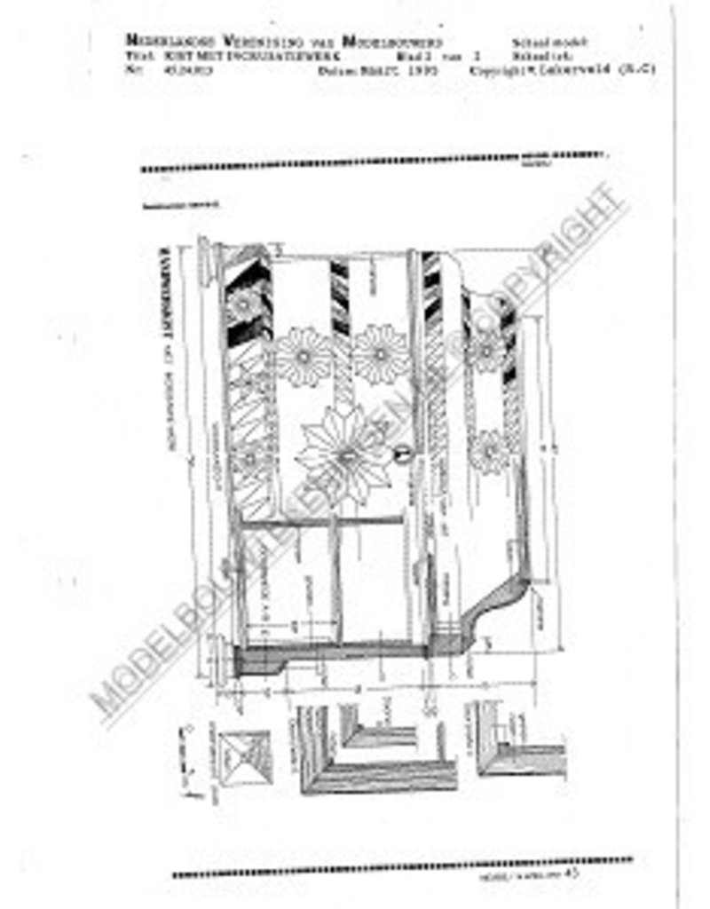 MBT Handwerkskiste mit Intarsienarbeit - Bauzeichnung Maßstab 1 : N/A (45.24.013)
