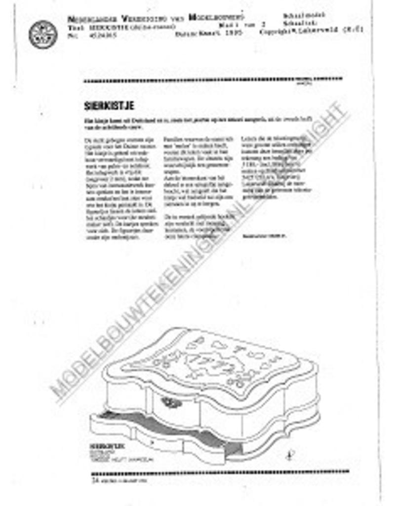 MBT Deutsches Rokoko Schmuckkästchen - Bauzeichnung Maßstab 1 : N/A (45.24.015)