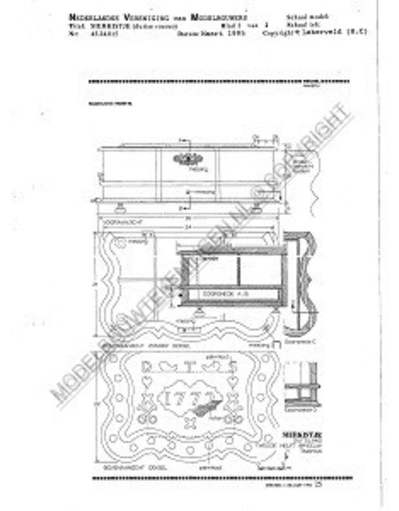 NVM 45.24.015 deutschen Rokoko dekorativen Box